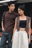  Áo polo nam ngắn tay vải waffle dáng relax 