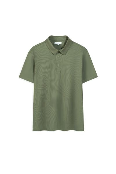 Áo Polo nam vải Rib dáng regular 