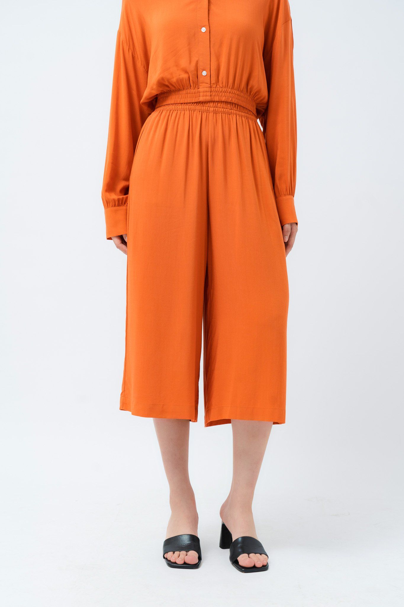  Quần culotte nữ cạp chun 