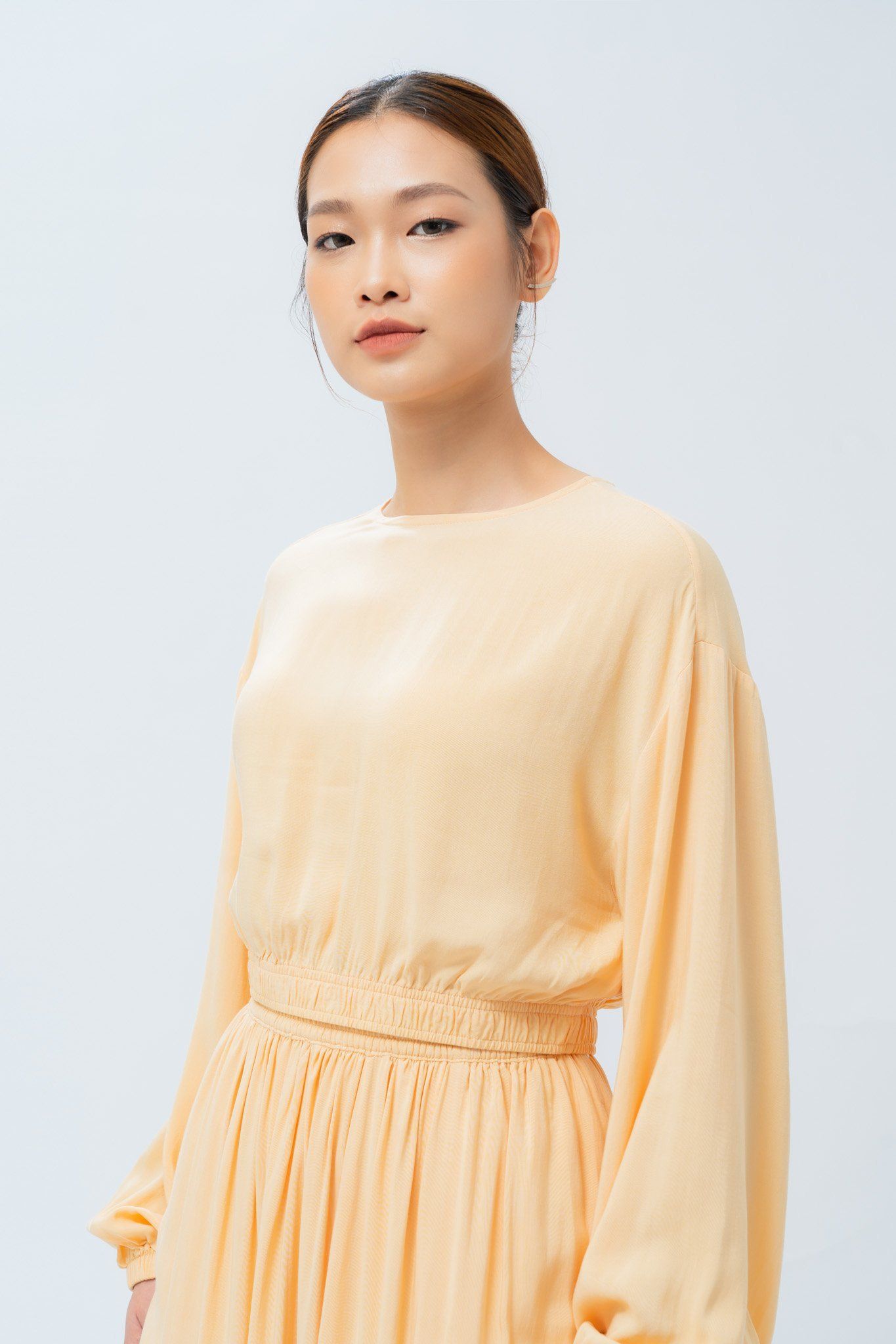  Áo nữ bo gấu tay bồng 