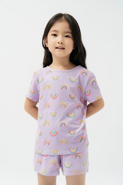  Áo phông bé gái mặc nhà 003A 