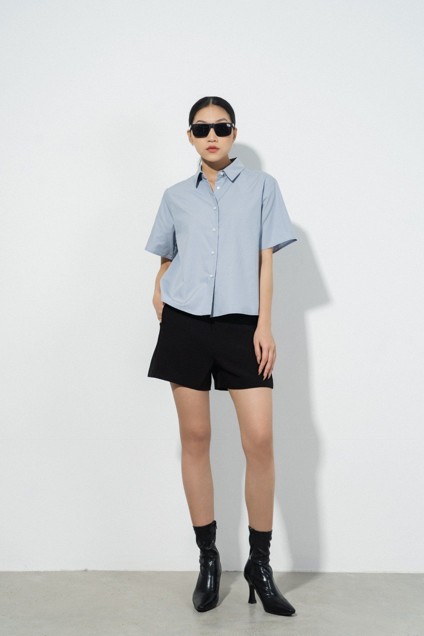  Quần shorts nữ cạp cao 