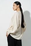  Áo sơ mi nữ tay bồng cổ đứng buộc dây 
