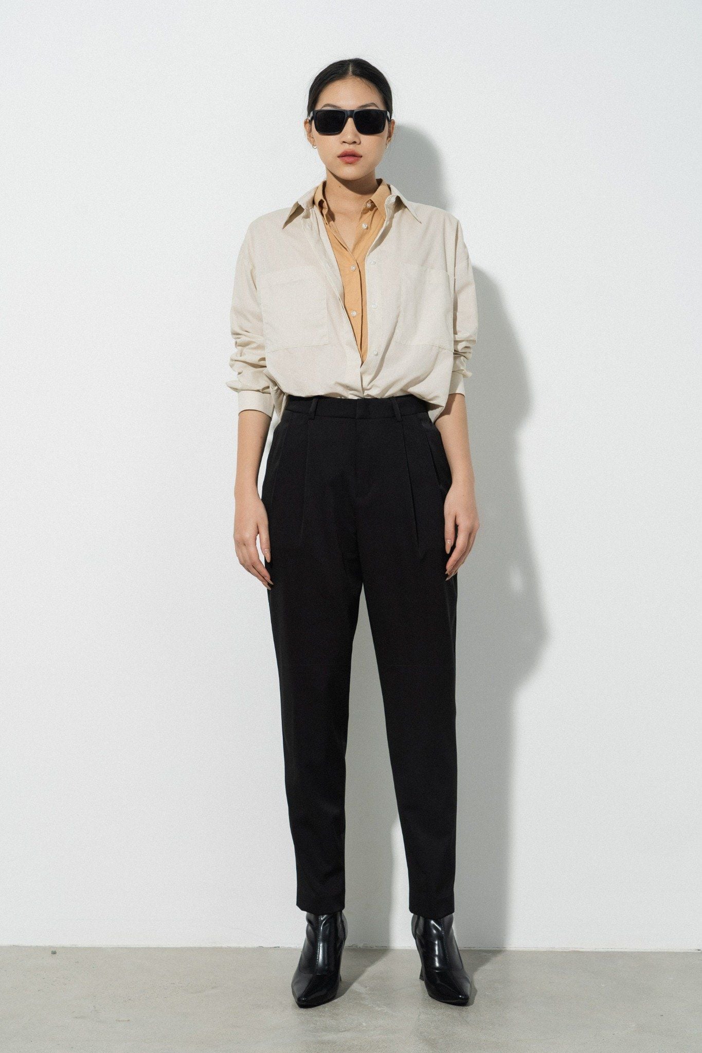  Quần âu nữ dáng tapered 