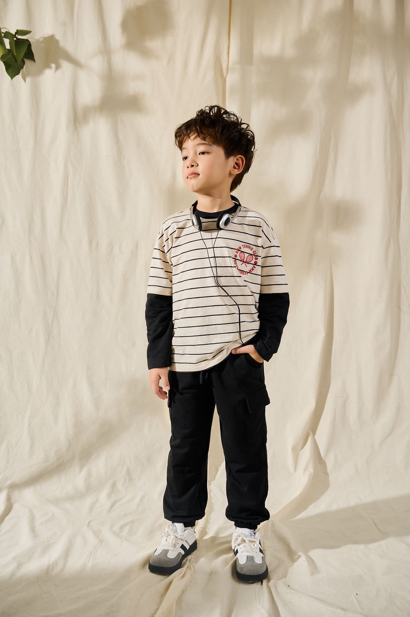  Quần nỉ jogger cargo bé trai 