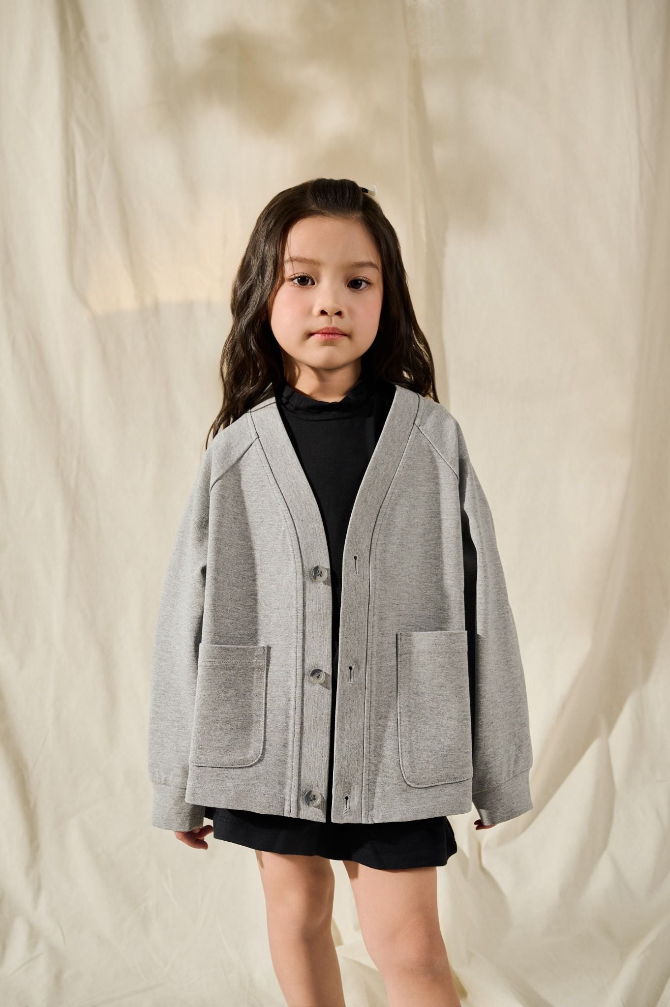  Áo khoác Cardigan cho bé vải Interlock 