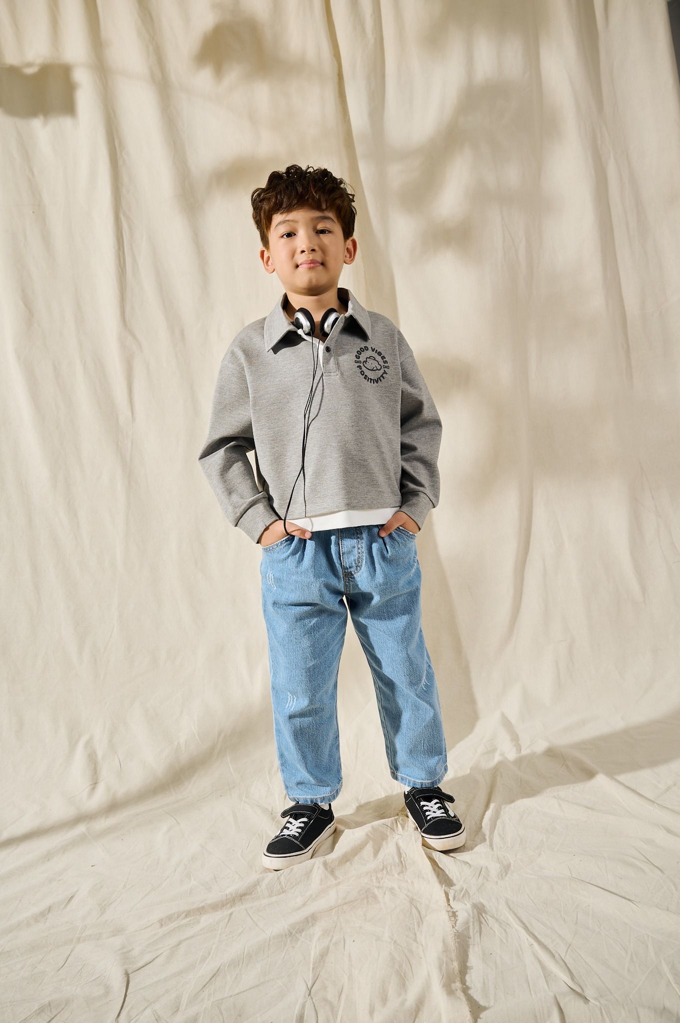  Quần Jeans bé trai dáng Baggy 