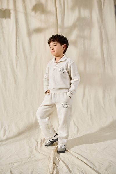  Bộ quần áo bé trai Half-zip in họa tiết AMM Club 