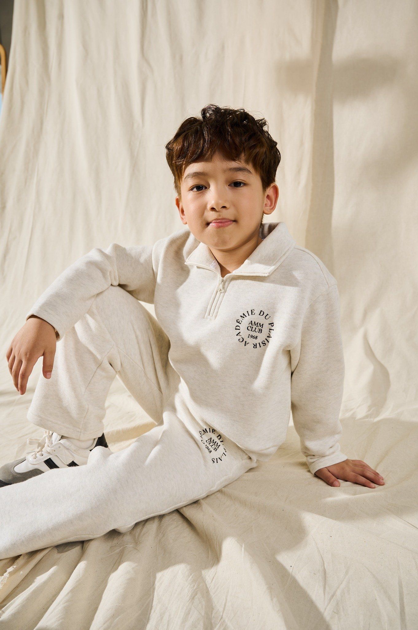  Bộ quần áo bé trai Half-zip in họa tiết AMM Club 