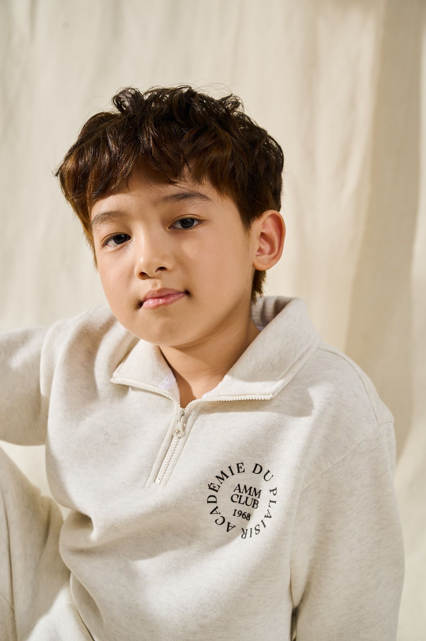  Bộ quần áo bé trai Half-zip in họa tiết AMM Club 