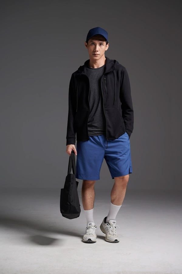  Áo hoodie thể thao nam kéo khóa 
