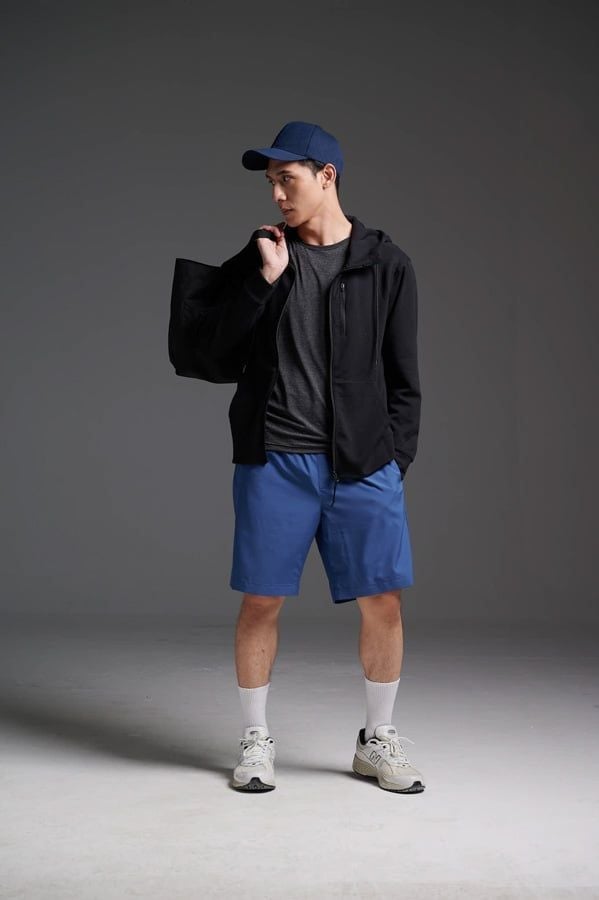 Áo hoodie thể thao nam kéo khóa 