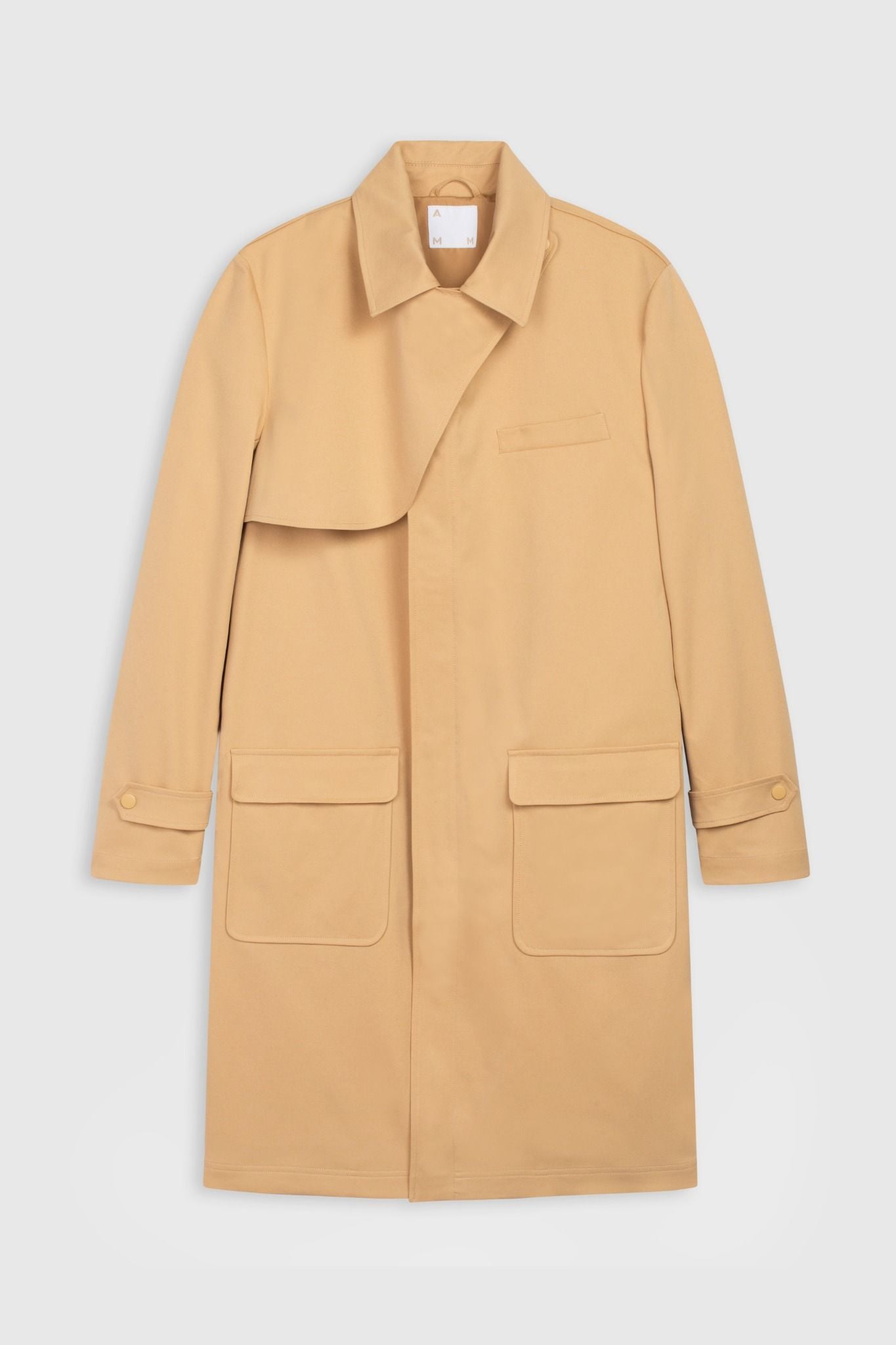  Áo măng tô nam vải khaki 