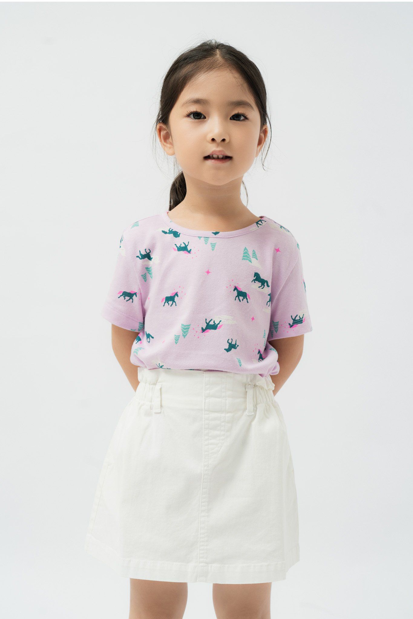  Áo phông bé gái mặc nhà 003A 