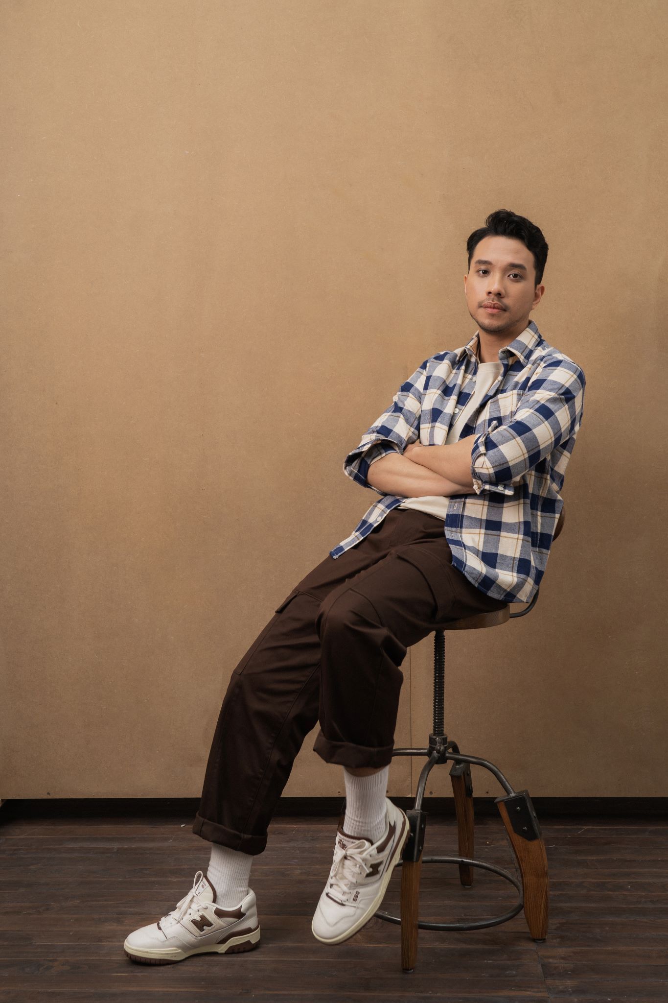  Quần dài nam túi vuông vải twill 