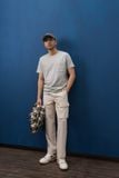 Áo phông nam có túi vải cotton hữu cơ 
