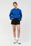 Áo hoodie nữ dáng lửng vải waffle 