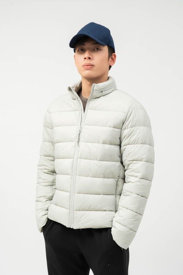  Áo khoác nam chần bông mũ ẩn 