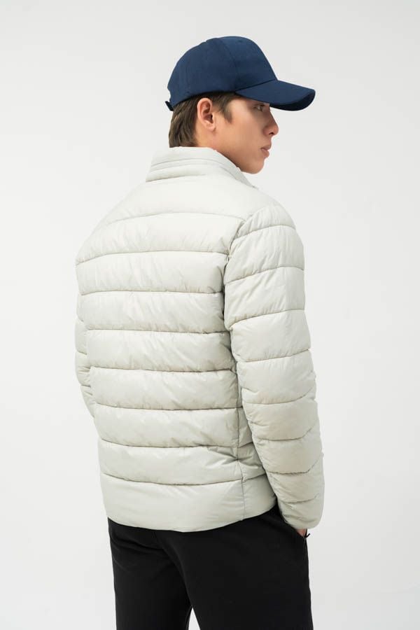  Áo khoác nam chần bông mũ ẩn 