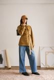  Áo khoác nữ vải khaki túi hộp 