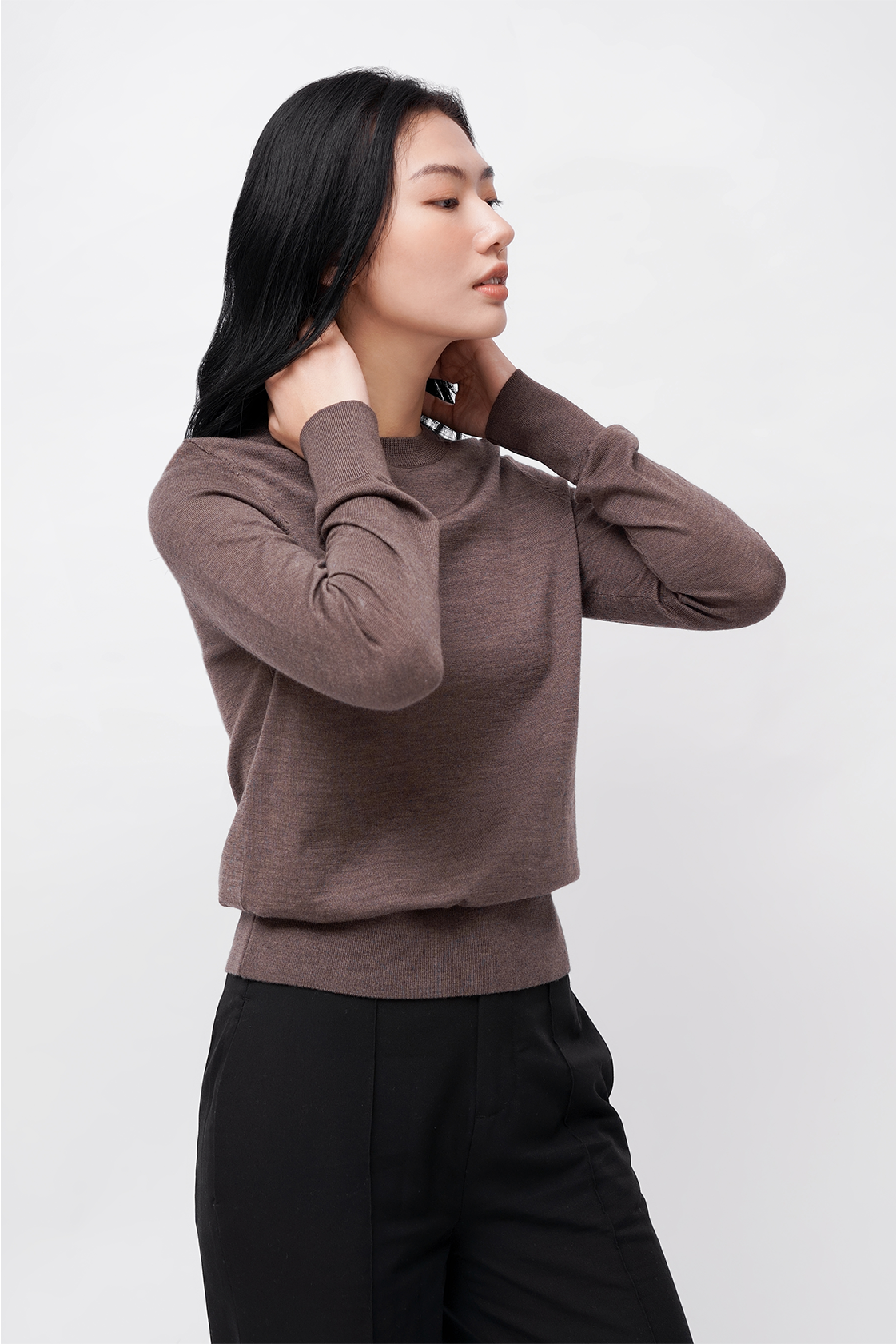  Áo len chui đầu nữ lông cừu 