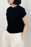  Áo phông Nữ tay hến dáng Crop vải single 