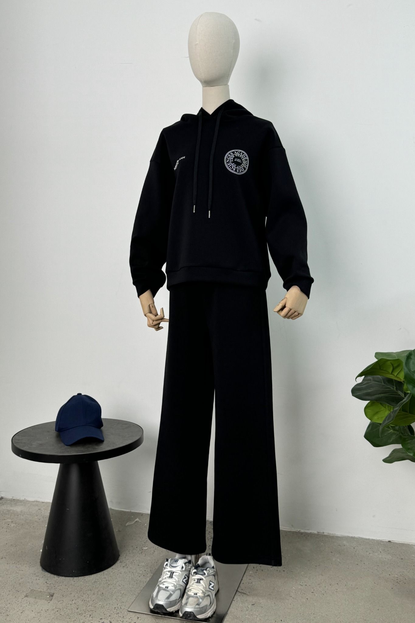  Quần dài nữ vải Scuba ống suông cạp co giãn 