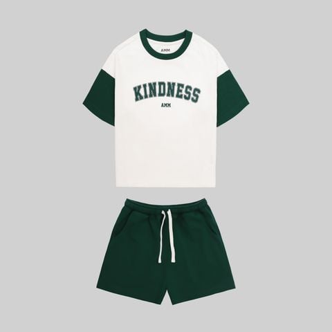White/Dark Green