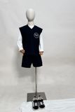  Bộ quần áo gilet bé trai ba chi tiết thêu chữ 