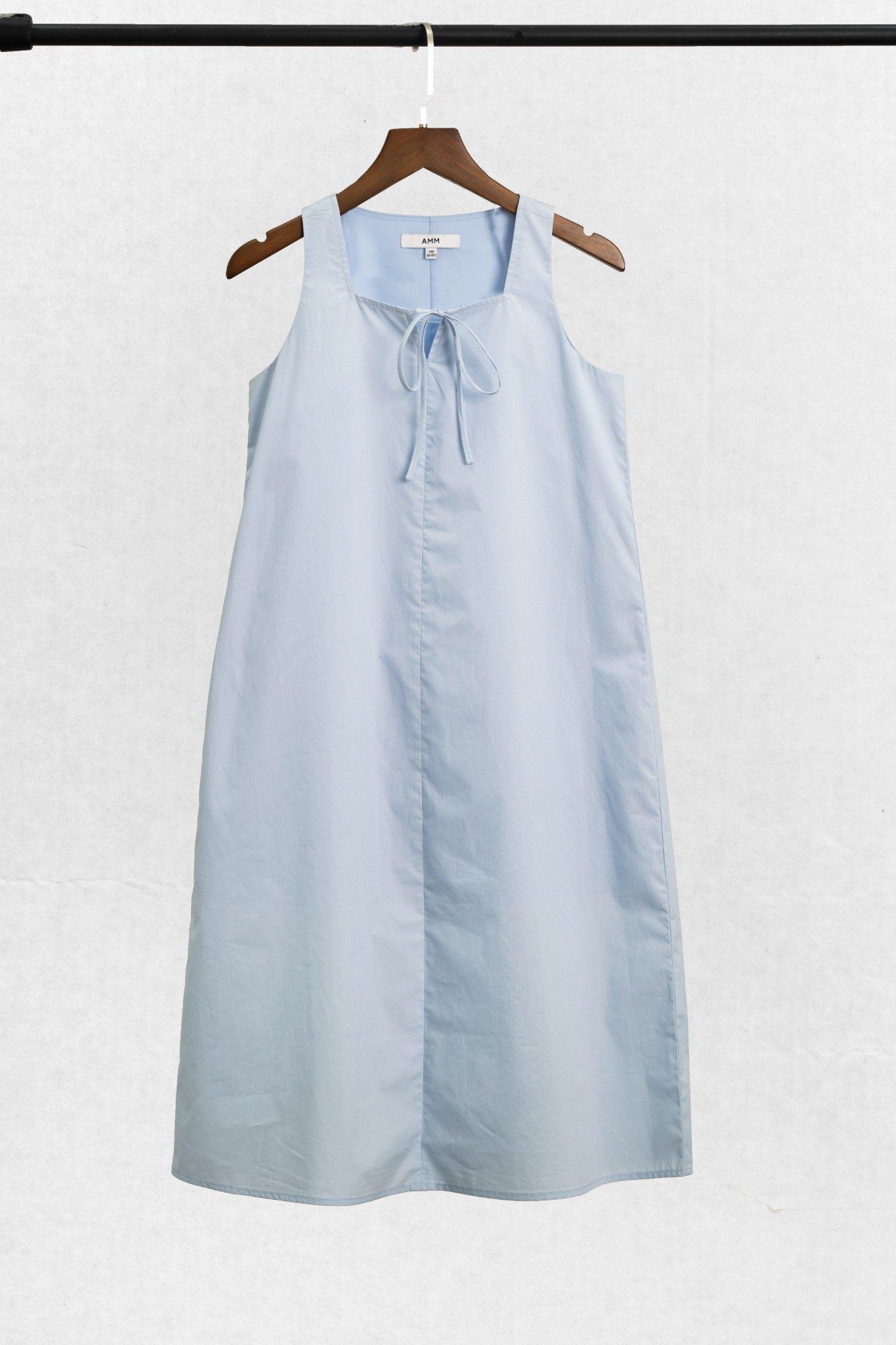  Váy hai dây Midi Bé Gái chi tiết nơ nhỏ vải Poplin 