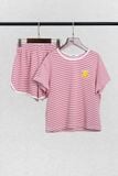  Bộ quần áo Unisex Kids vải single họa tiết kẻ 