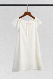  Váy Bé Gái vải Muslin thêu họa tiết hoa cúc dáng suông 