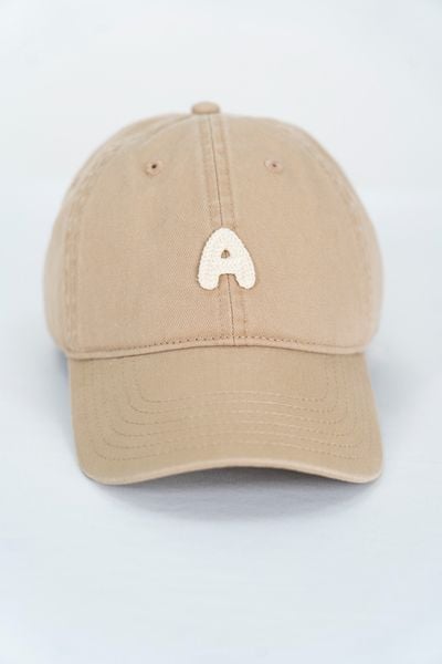  Mũ lưỡi trai Unisex Kids thêu logo chữ A 