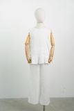  Bộ quần áo Bé Gái vải Linen dáng Regular 