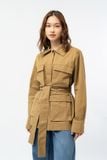  Áo khoác nữ vải khaki túi hộp 