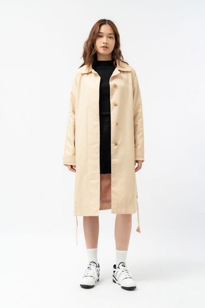  Áo trench coat nữ dáng rộng 