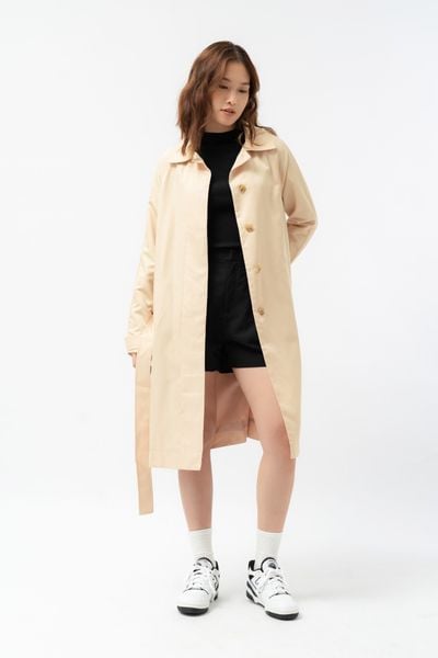 Áo trench coat nữ dáng rộng 