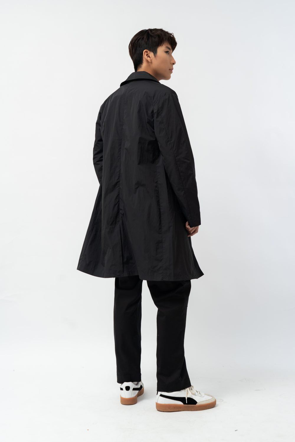  Áo khoác nam dáng dài kháng nước 