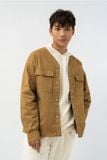  Áo khoác nam khaki cổ V 