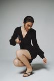  Váy quấn dài tay 