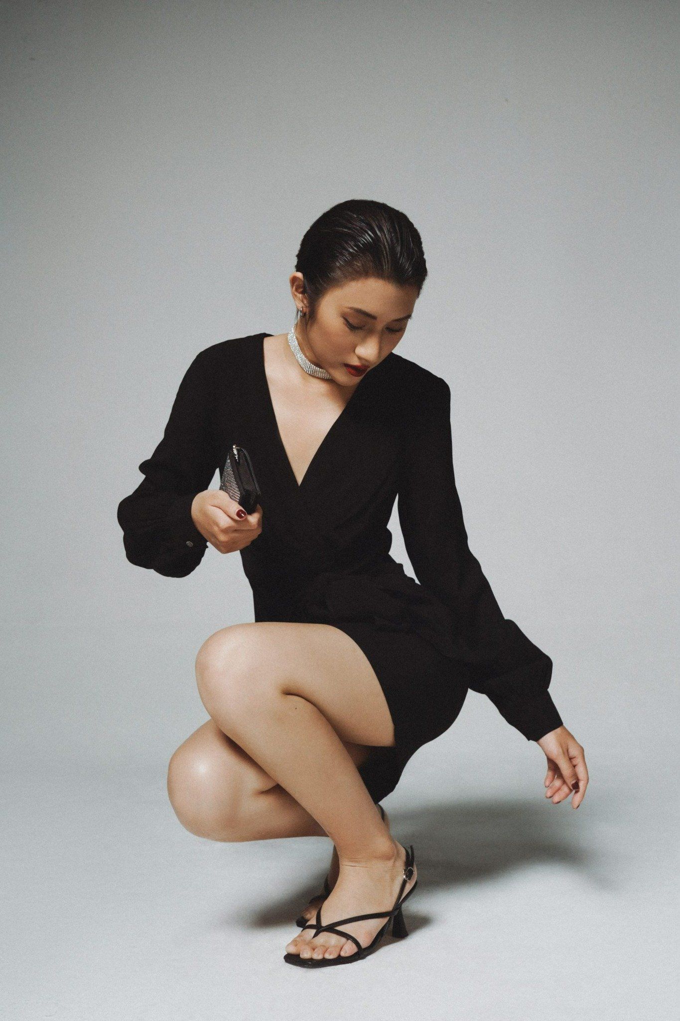 Váy quấn dài tay 