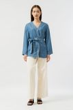  Áo denim nữ dáng kimono 