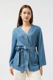  Áo denim nữ dáng kimono 