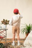  Áo khoác gió hai lớp unisex trẻ em phối màu có mũ 