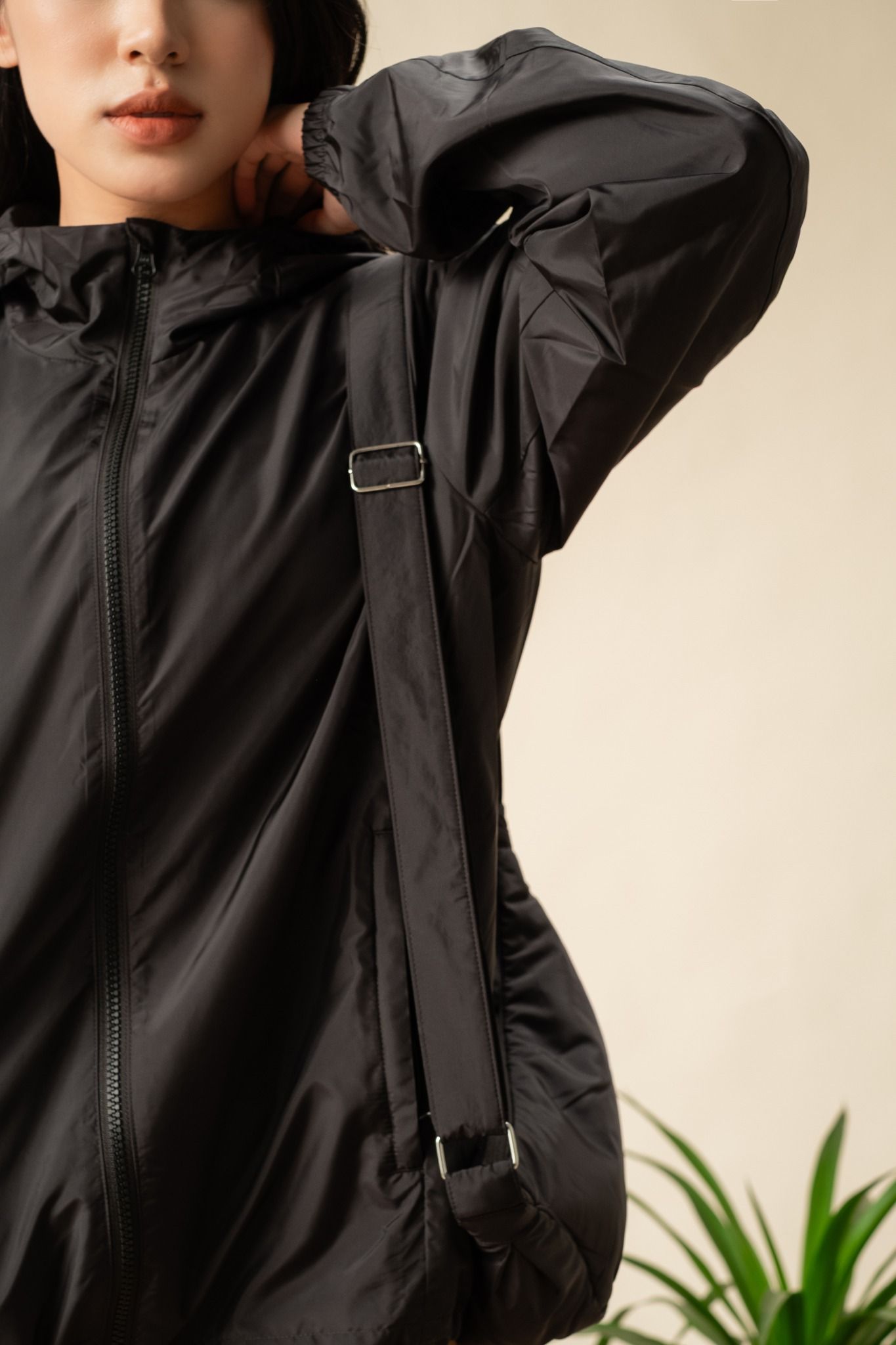  Áo khoác gió hai lớp unisex có mũ 