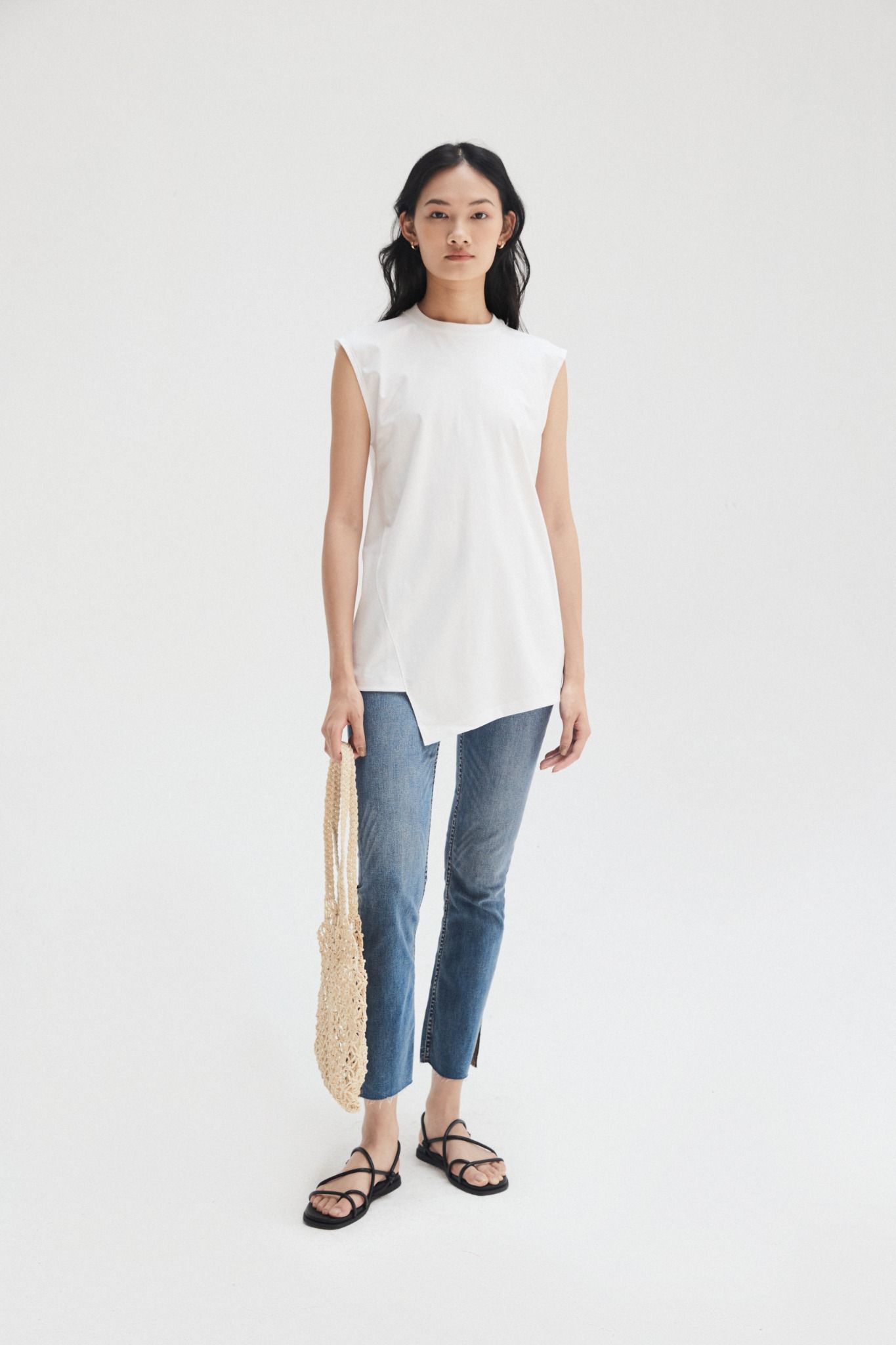  Áo tanktop nữ vải pima cotton 