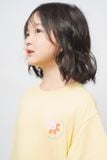  Váy bé gái dáng xoè vải cotton hữu cơ in hoa 