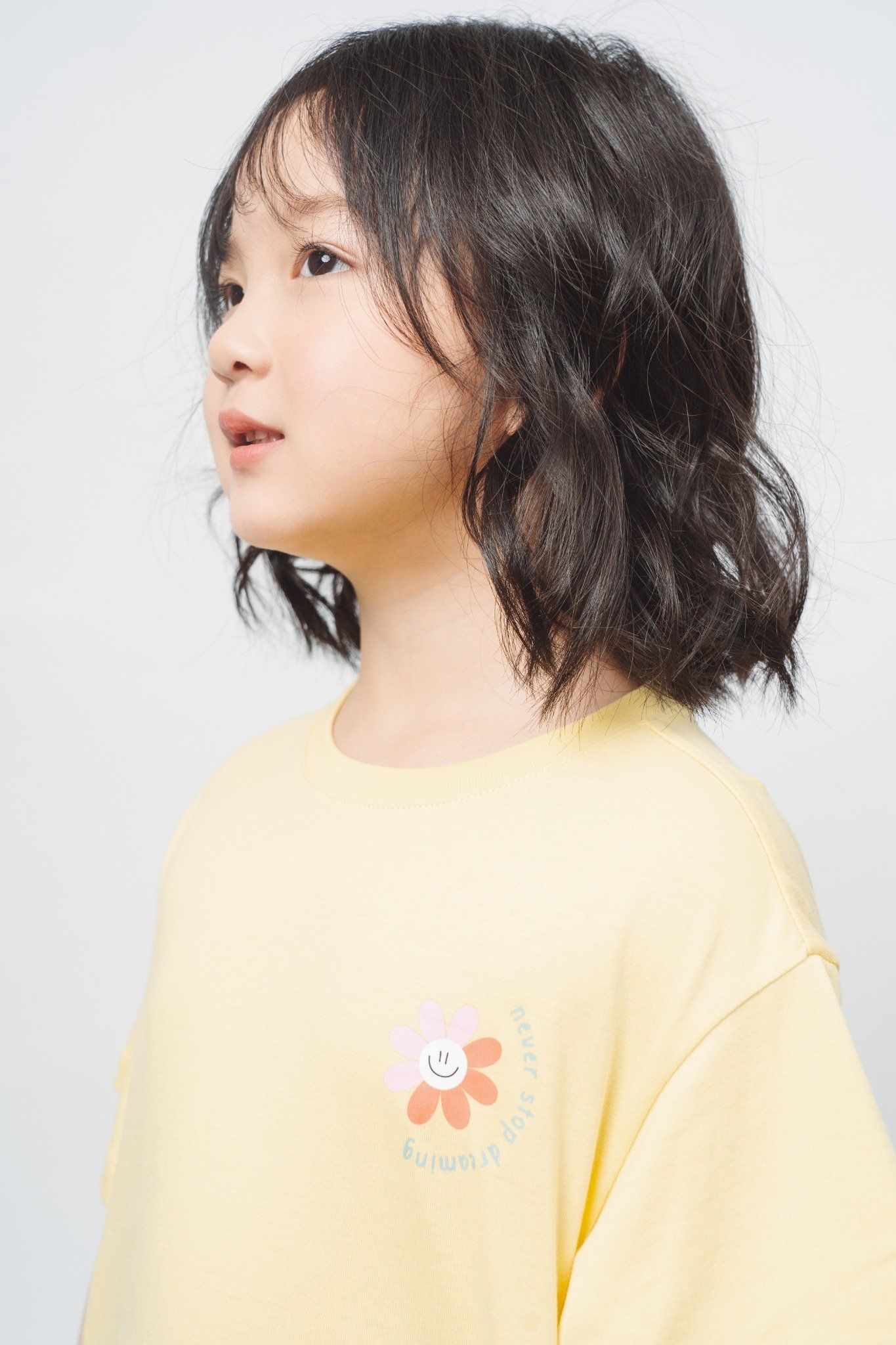  Váy bé gái dáng xoè vải cotton hữu cơ in hoa 
