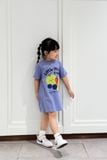  Váy bé gái dáng xuông vải cotton hữu cơ in họa tiết Fruit 
