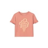  Áo t shirt bé gái hình kem 
